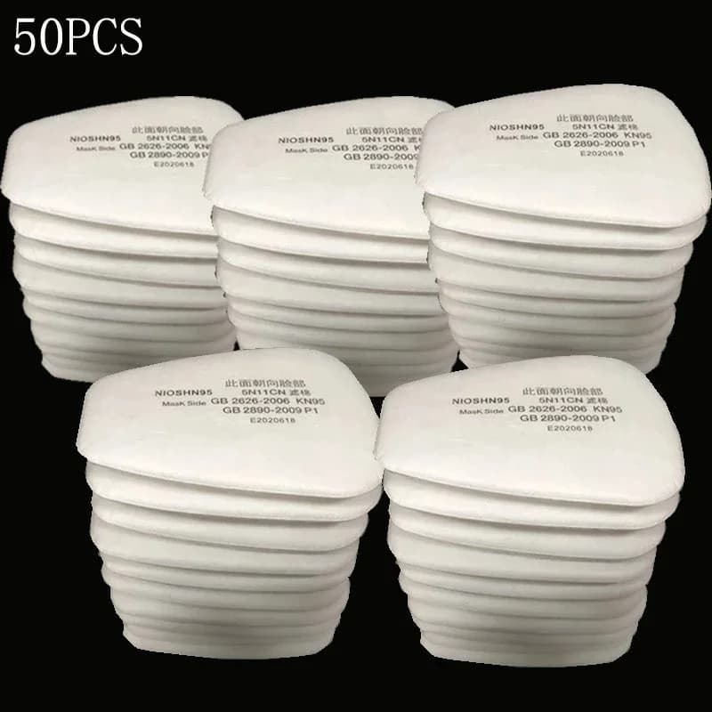Respirator Filter Paper | 5N11 Dust & Cotton Pads | Compatible with 3M 6001, 6200, 7502, 6800 Series Masks - Thumbnail 5