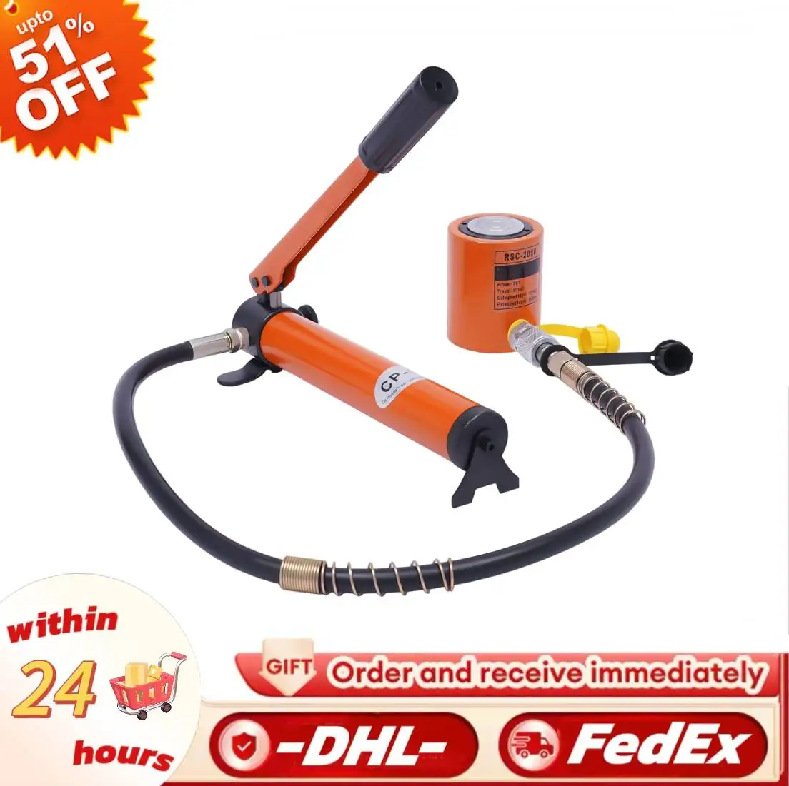 Hydraulic Ram Cylinder | 10-Ton & 20-Ton Capacity | Heavy-Duty Lifting for Machinery & Shipbuilding - Thumbnail 4