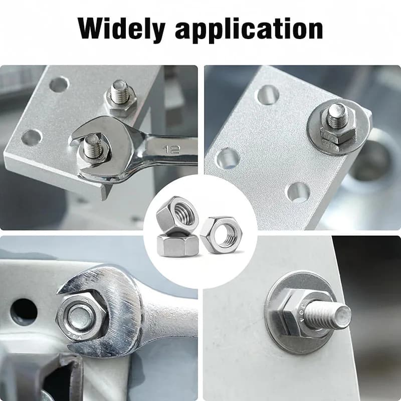 304 Stainless Steel Hex Nuts DIN934 | Metric Hardware Assortment | M2-M18 Precision Fasteners - Thumbnail 5