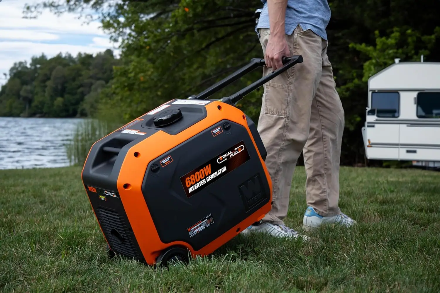 6800W Dual-Fuel Inverter Generator | RV Ready & Electric Start | CO Safety Monitor - Thumbnail 6