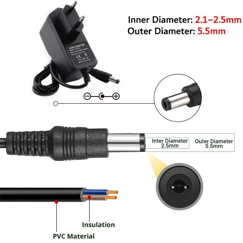 12V 1A Power Adapter | Universal AC/DC Transformer for LED Lighting & CCTV Systems - Thumbnail 3