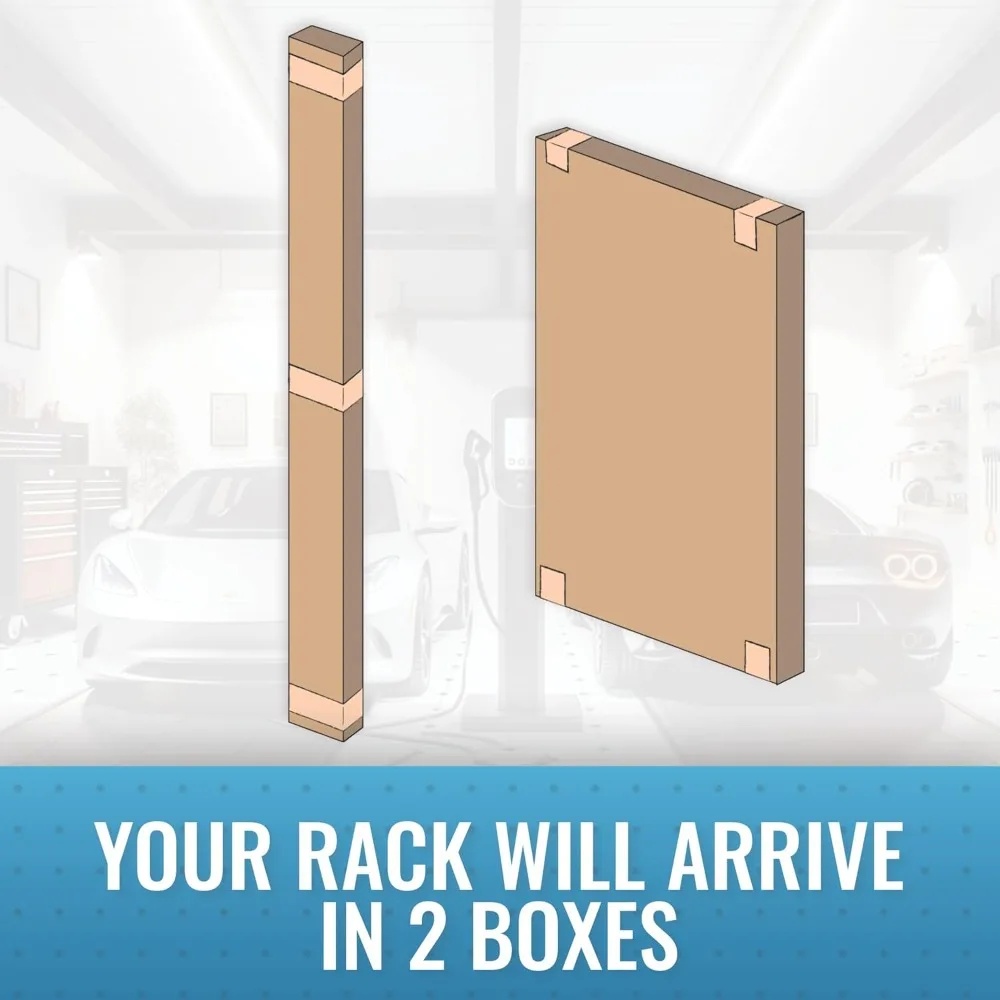 Heavy-Duty Overhead Garage Storage Rack | 350 lb Capacity | Adjustable Ceiling-Mounted Steel Shelving - Thumbnail 6