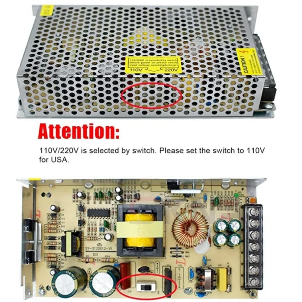 AC-DC Switching Power Supply | 5V-36V Output | 1A-30A High Current | Industrial-Grade SMPS - Thumbnail 5