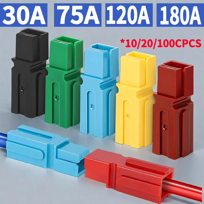 High-Current Anderson Power Connectors | 30A-180A DC | 600V Rated | Quick-Disconnect Battery Plug - Thumbnail 2