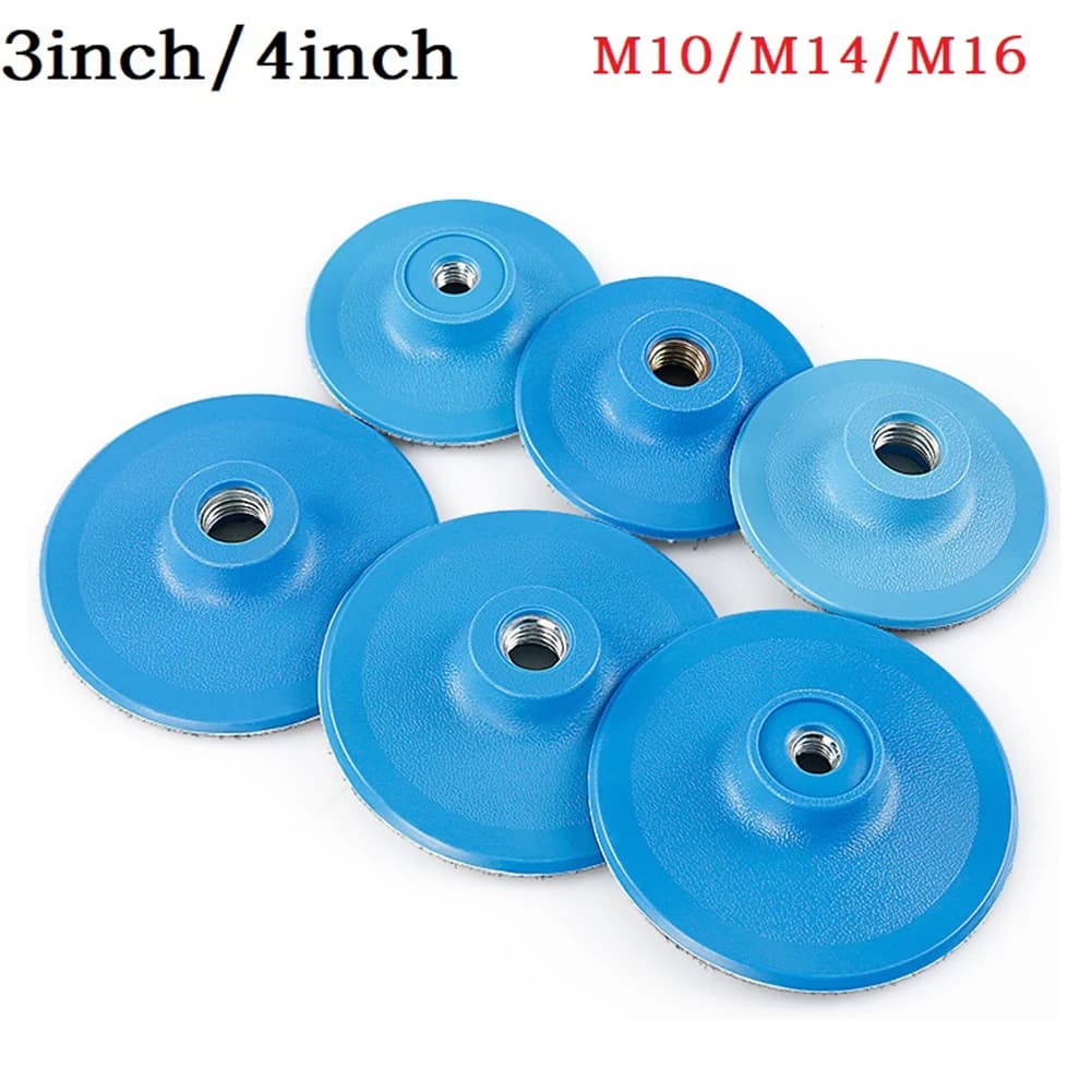 3/4 Angle Grinder Polishing Pad | M10/M14/M16 Thread | Self-Adhesive Backing Disc - Thumbnail 3
