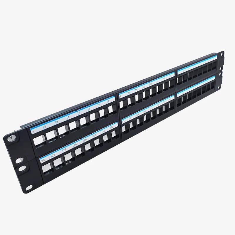 48-Port Network Patch Panel | 19-Inch Rack Mount | Cat5e/Cat6 Unshielded Distribution Frame - Thumbnail 4