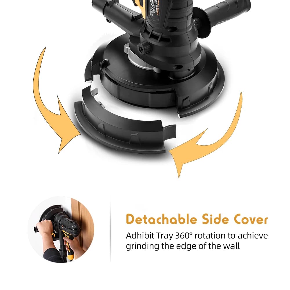 900W Portable Drywall Sander | Grinding & Polishing Machine | Compact Professional Tool - Thumbnail 3