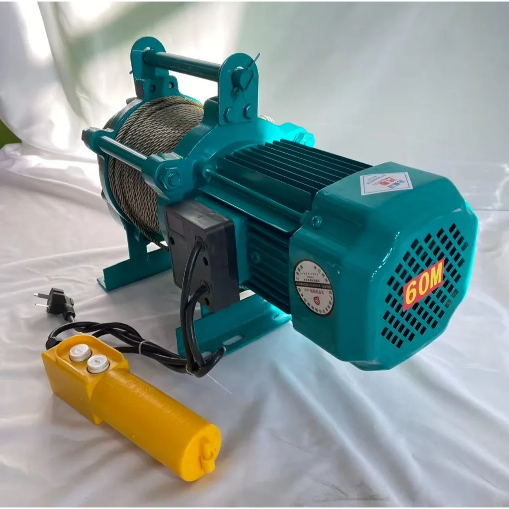 Multi-functional Electric Hoist Winch 220V Crane for Factory Warehouse Home Renovation Lifting Support 1/1.5/2T - Thumbnail 6