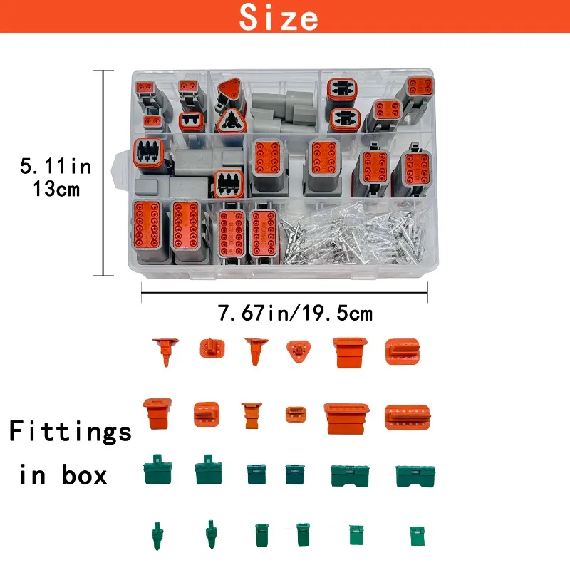 Deutsch DT Series Waterproof Connector Kit | 188-Piece Set for Automotive & Marine Wiring - Thumbnail 2