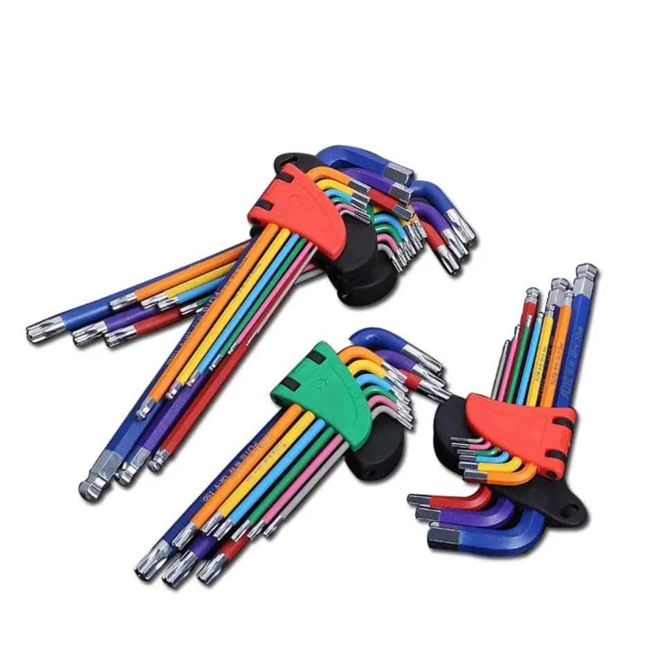 9-Piece Allen Key Set | Long Arm Hex Wrench Kit 1.5-10mm | For Bicycle & Allen Screw Repair - Thumbnail 2
