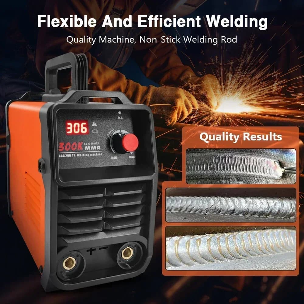 300A MMA Welder | 220V Portable Arc Welding Machine | Compact & Adjustable - Thumbnail 4