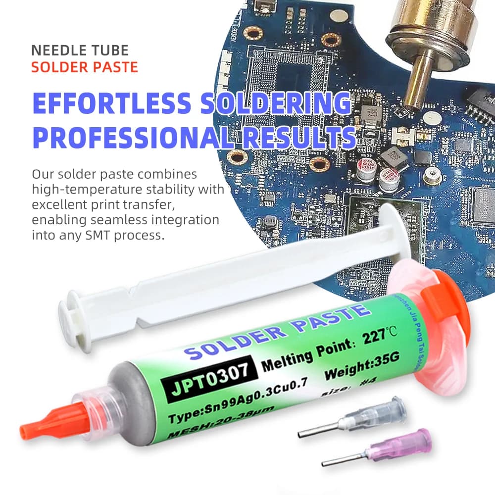 Professional-Grade Sn99Ag0.3Cu0.7 Solder Paste | High-Temp Precision for Micro-Soldering & PCB Repair - Thumbnail 5