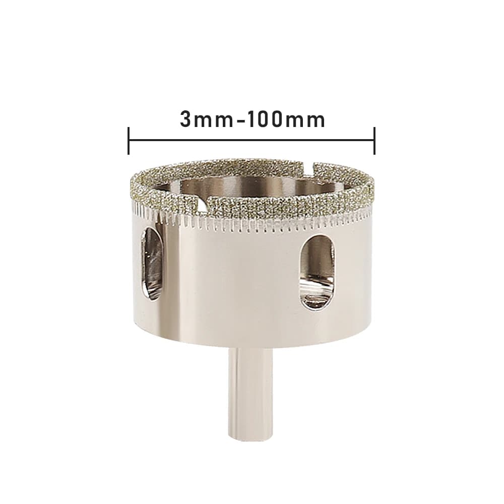 Diamond Hole Saw Kit | 3-100mm Core Drill Bits for Tile, Marble & Ceramic - Thumbnail 3