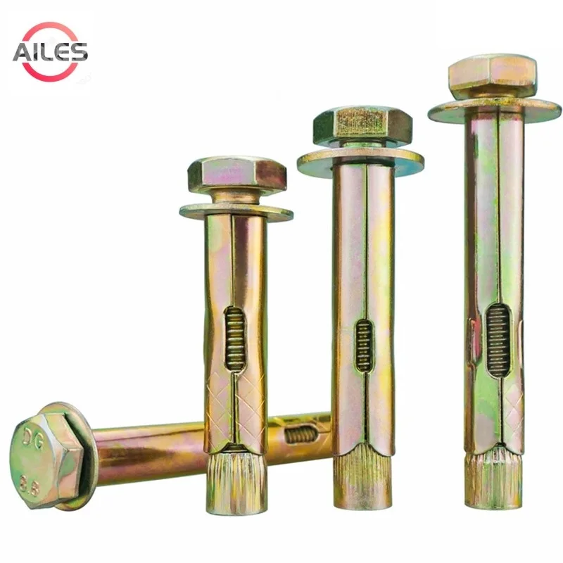 Heavy-Duty Floor Expansion Bolts | Zinc Plated Carbon Steel | M6 M8 M10 M12 M16 Hexagon Screws - Thumbnail 2
