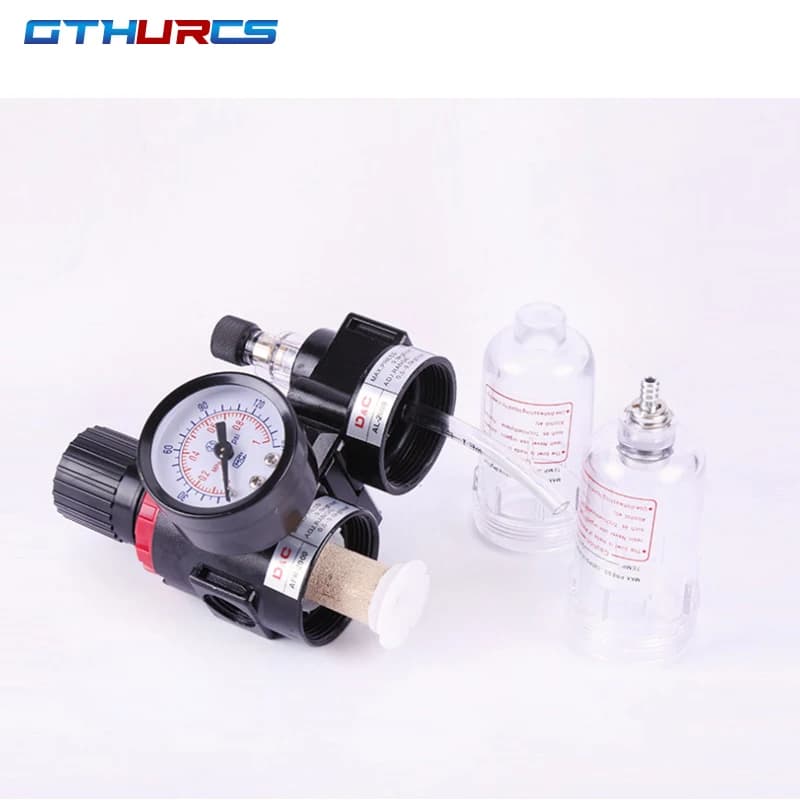 AFC-2000 Professional Air Compressor Filter Regulator | 1/4 NPT | Water & Oil Separator Kit - Thumbnail 4