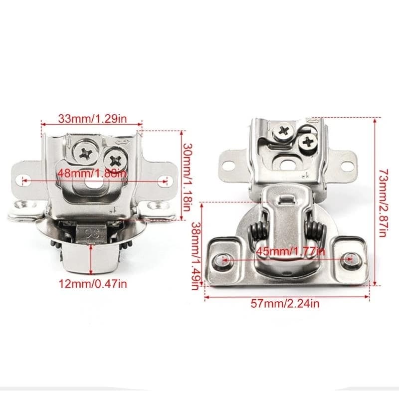 Closing Cabinet Hinges | Quiet Screw-In Installation | US Standard Door Hardware for Enhanced Longevity - Thumbnail 5