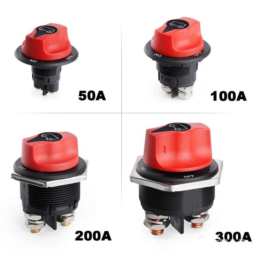 Heavy-Duty Battery Disconnect Switch | 12V 50-300A Power Isolator for Car, Truck & Marine - Thumbnail 2