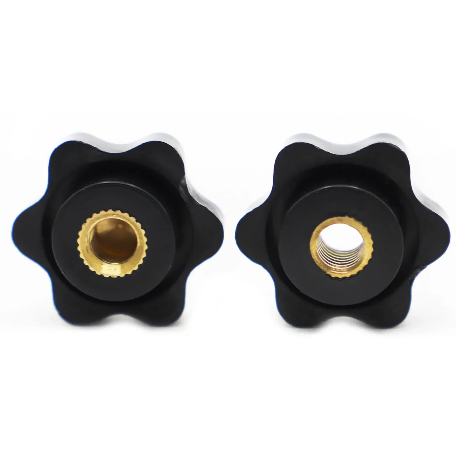 Thumb Screws & Knobs | M4-M10 Black Bakelite Hand-Tighten Nuts | Star Mechanical Clamping - Thumbnail 2