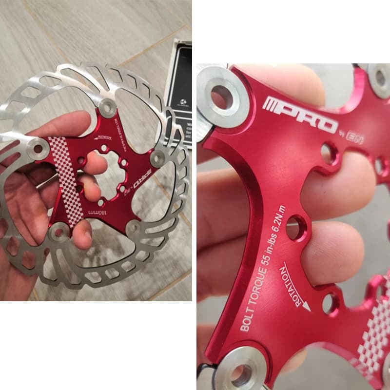 Floating Brake Rotors | 2-Pack | 140mm-203mm | Heat-Dissipating Design for Hydraulic Disc Brakes - Thumbnail 5