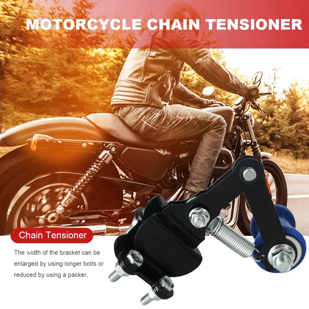 Motorcycle Chain Tensioner | Heavy-Duty Guide Wheels | Dirt Bike & Pit Pro - Thumbnail 5