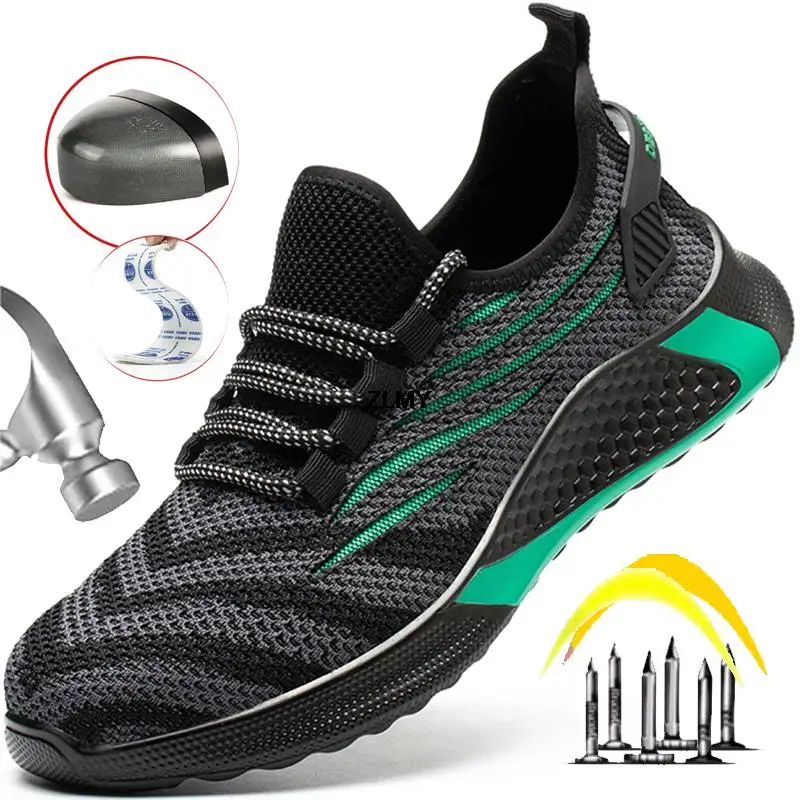 Safety Boots | Steel Toe Anti-Stab Work Sneakers | Men's & Women's Plus Size 48 - Thumbnail 2