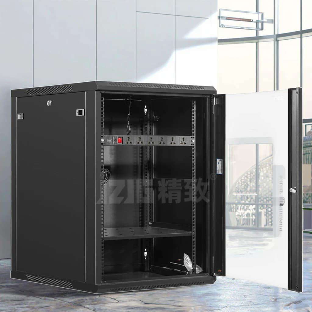 6U-15U Wall-Mount Server Rack | 19 Data Center Cabinet | Heavy-Duty Steel Construction - Thumbnail 4