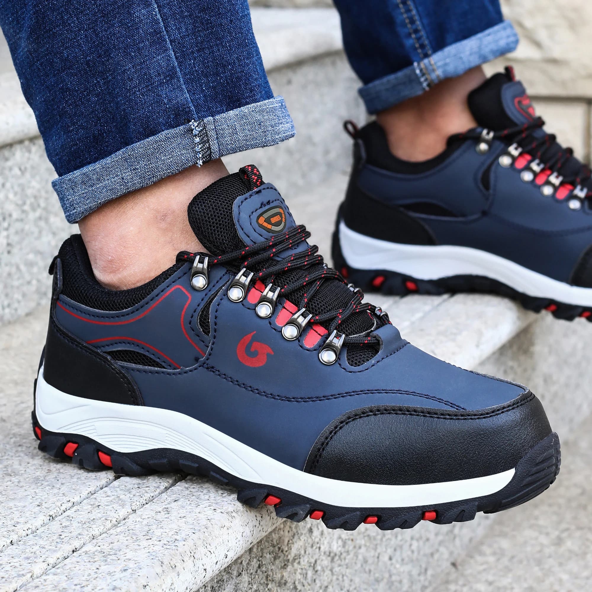 Steel Toe Work Boots | Puncture-Proof Security Shoes | Men's Protective Sneakers - Thumbnail 4