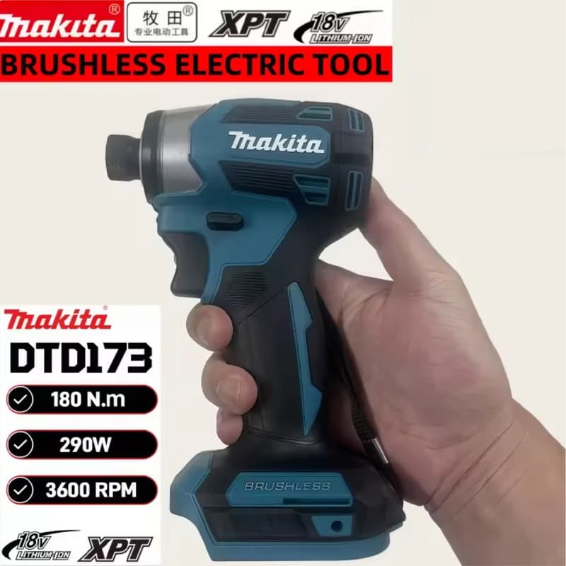 Makita DTD173 18V Brushless Impact Driver | 180 N.m Torque | LED Work Light | Professional Cordless Screwdriver - Thumbnail 5
