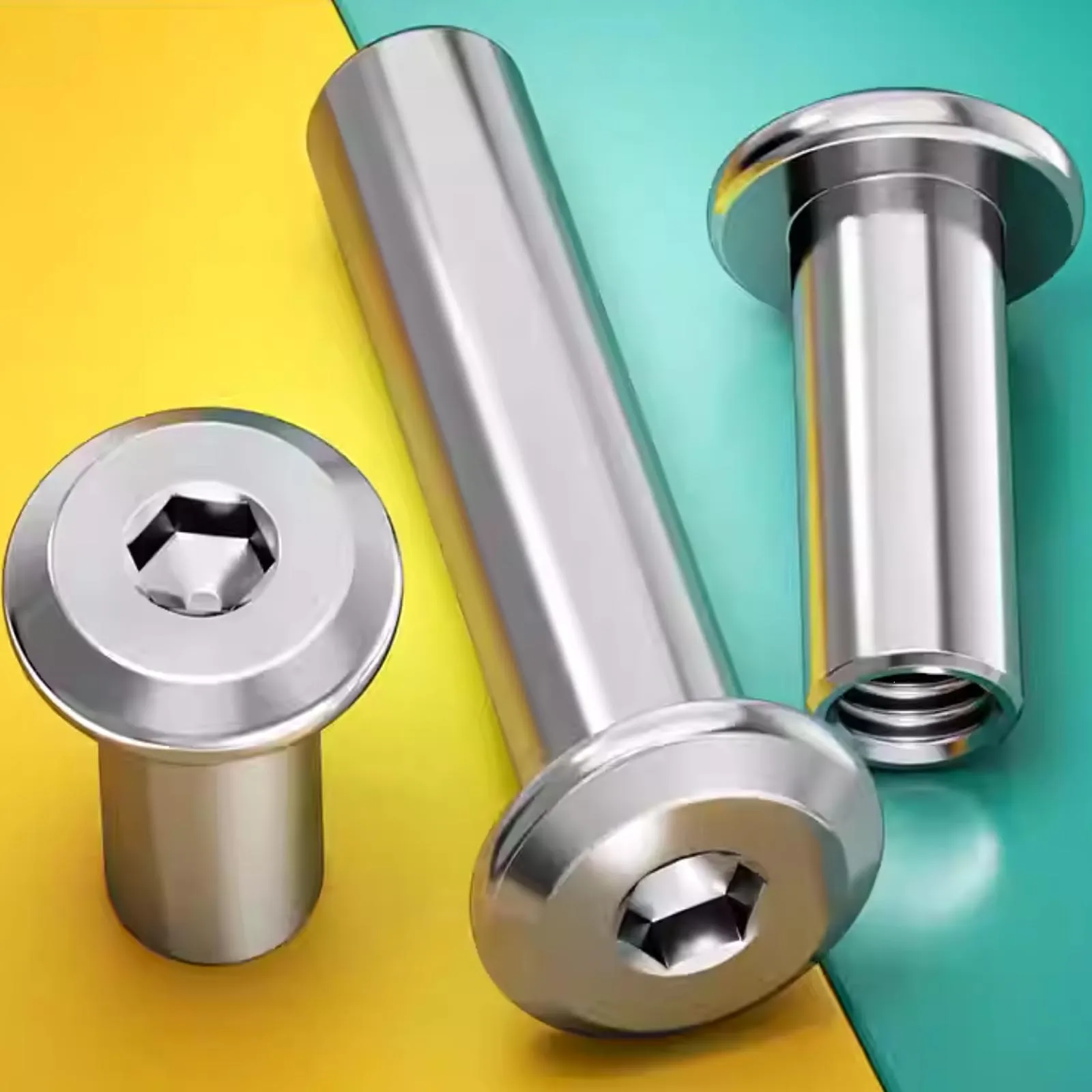 Flat Hex Socket Insert Nuts | M2 to M10 304 Stainless Steel | For Tables & Bed Frames - Thumbnail 2