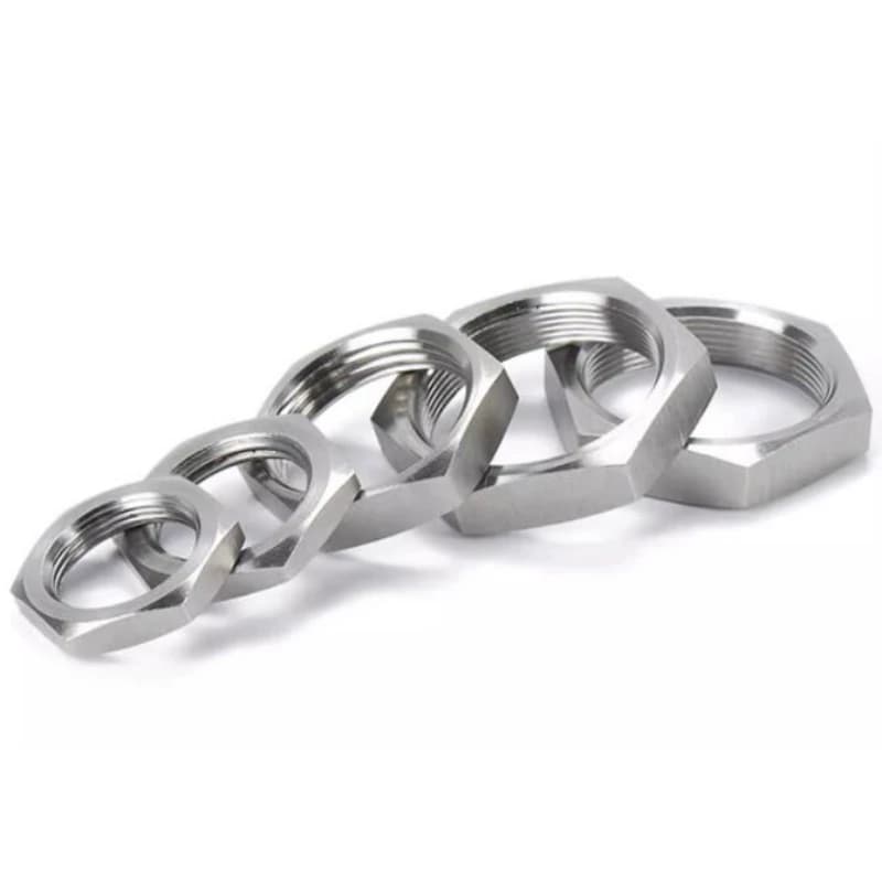 Hex Lock Nuts | 304 Stainless Steel Pipe Fittings | M8-M50 Thread Connector Set - Thumbnail 3