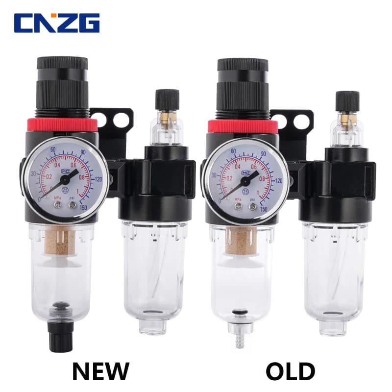 Air Compressor Filter Regulator | 1/4 NPT | Oil-Water Separator & Pressure Control - Thumbnail 4