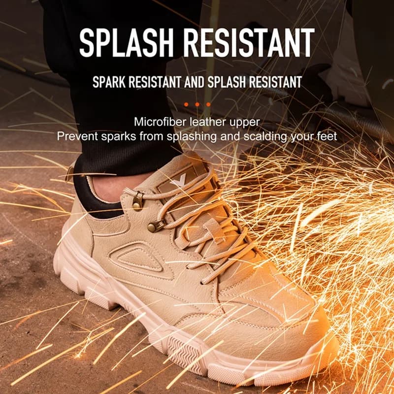 Mining Safety Boots | Steel Toe Cap Anti-Smash | Men's Lightweight Work Footwear - Thumbnail 6