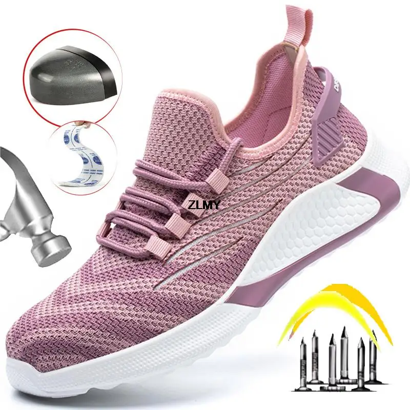 Safety Boots | Steel Toe Anti-Stab Work Sneakers | Men's & Women's Plus Size 48 - Thumbnail 3