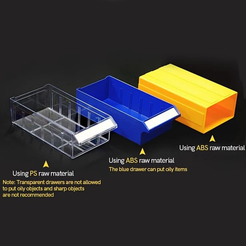 Desktop Organizer Drawers | 6-Pack 180x95mm Storage | For Hardware, Mall Parts & Workshop Components - Thumbnail 6