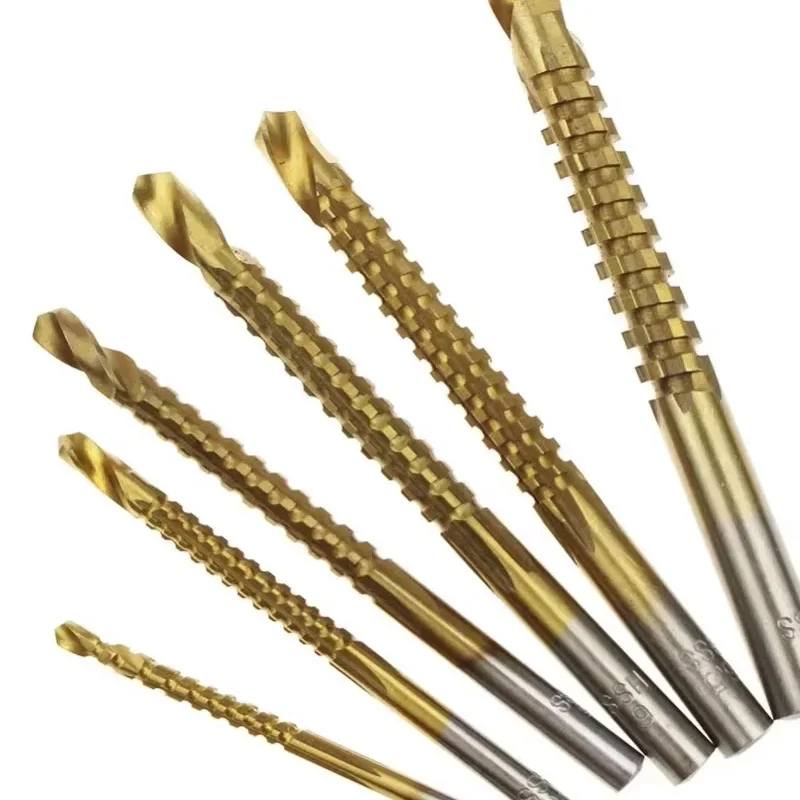 HSS Twist Drill Bits | 3-8mm Titanium Coated | Jagged Saw Spiral for Composite Materials - Thumbnail 6