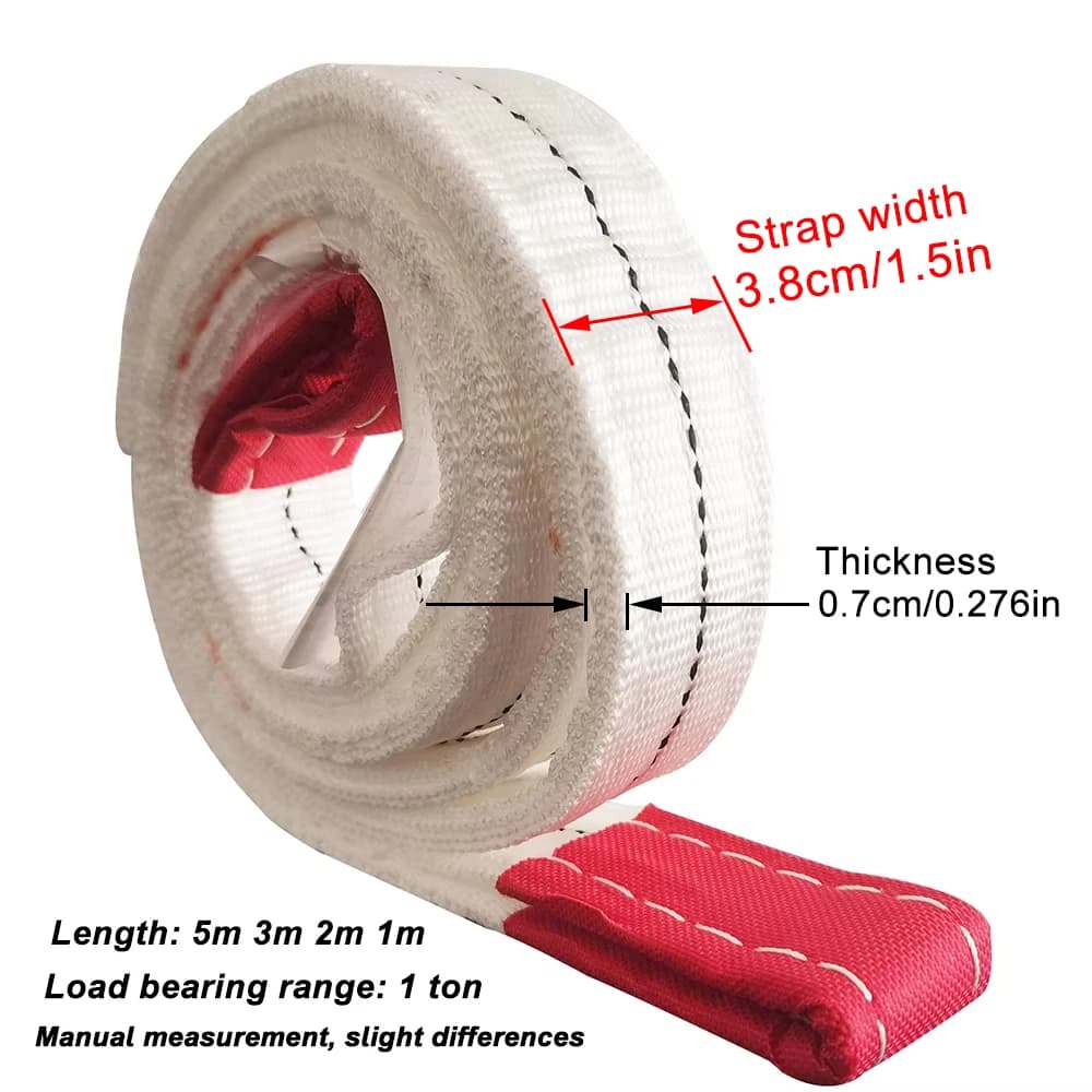 Heavy-Duty Polyester Lifting Sling | 1m-5m Lengths | Industrial-Grade Cargo & Hoisting Belt - Thumbnail 3