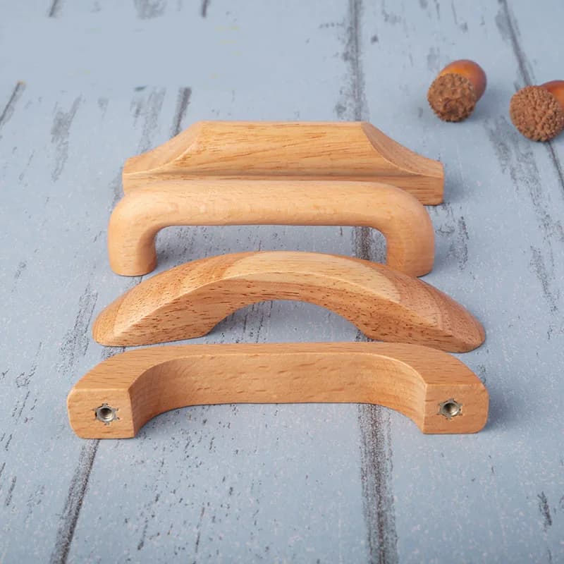 Solid Wood Cabinet Knobs | Handcrafted Drawer Pulls | Furniture Hardware - Thumbnail 3