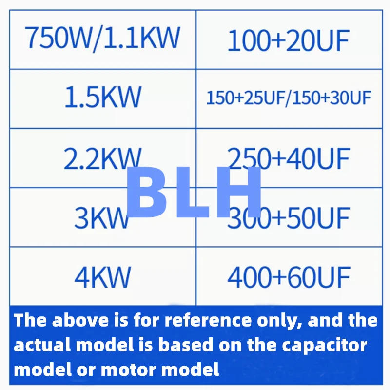 Professional-Grade Motor Capacitor | 250V CD60 Start & 450V CBB60 Run | 55-500UF Range - Thumbnail 6