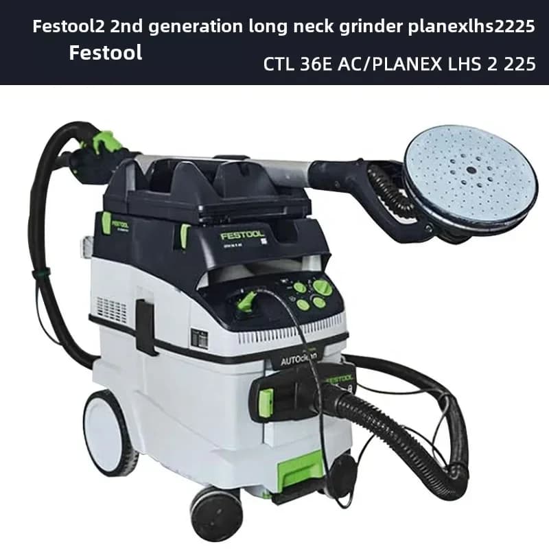 LHS 2 225 Wall Sander | Long Neck Dust Cleaner | 220V Professional Surface Prep Tool - Thumbnail 2