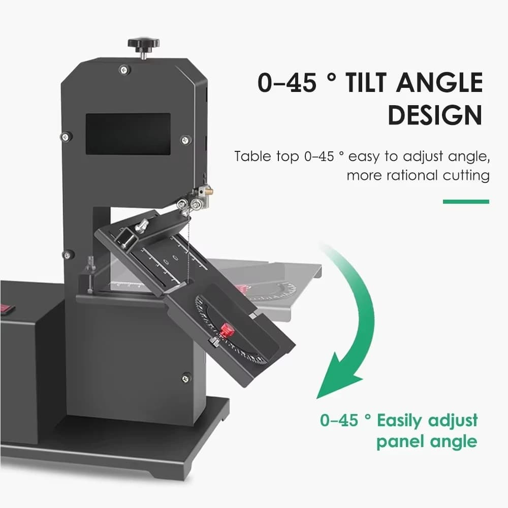 Benchtop Band Saw | 800W Precision Woodworking Tool for Rip Cuts & Curved Shaping - Thumbnail 2