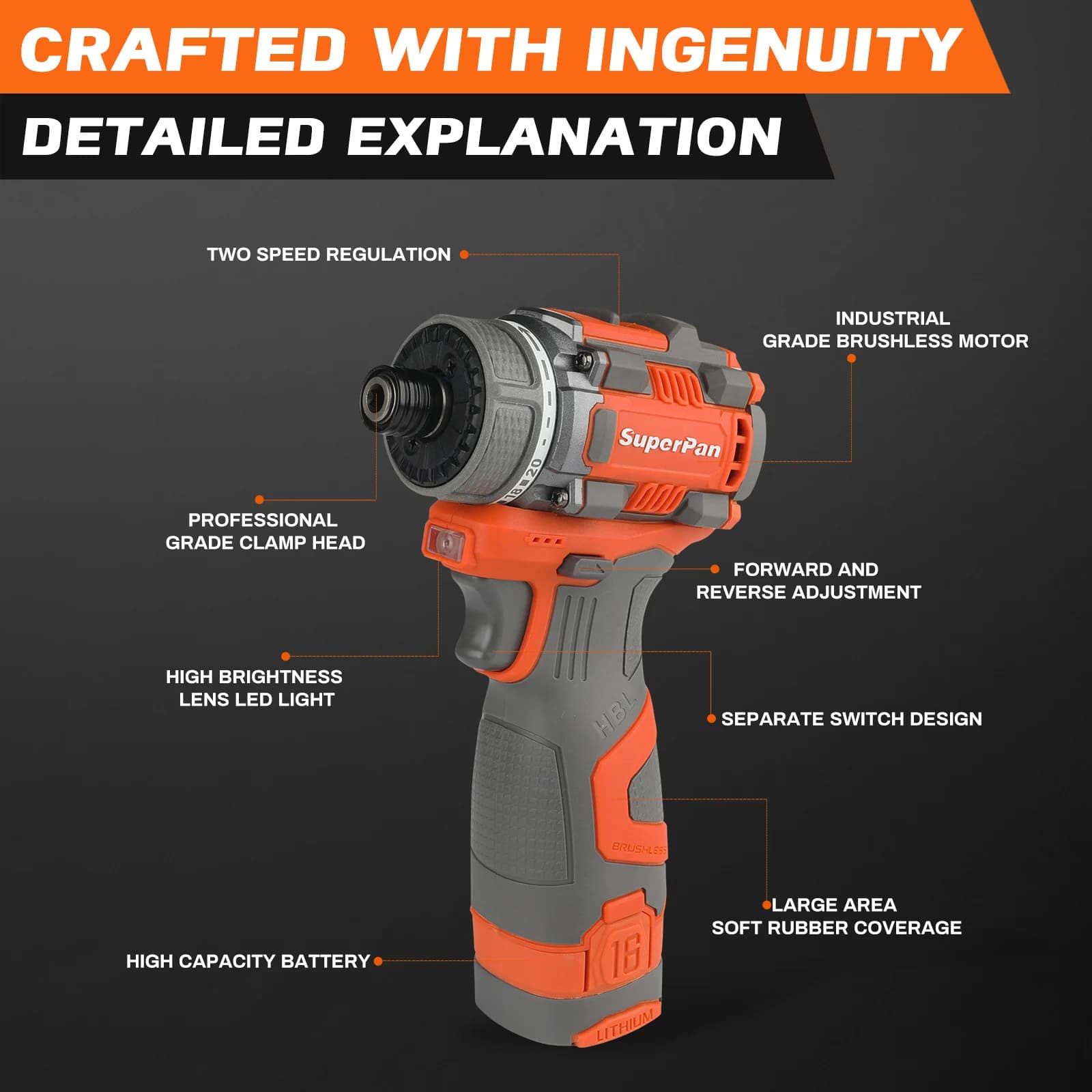 Cordless Screwdriver Set | Rechargeable Brushless Motor | Compact Power Tool for Precision Work - Thumbnail 4