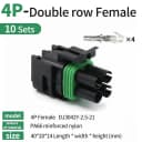 4P Double Row Female