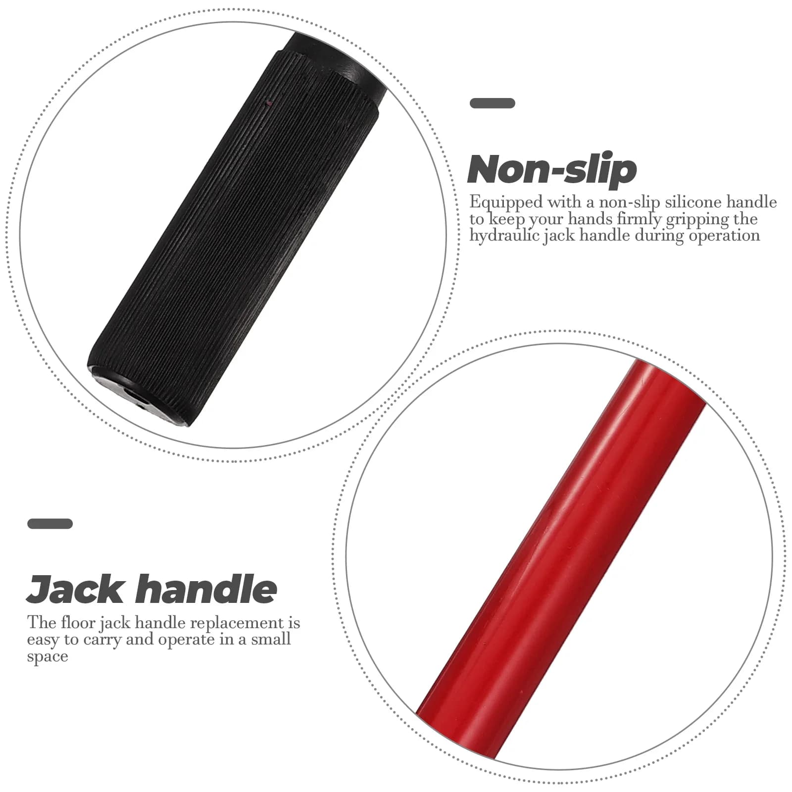 2-Ton Hydraulic Jack Handle | Heavy-Duty Replacement Lever for Floor Jacks - Thumbnail 4