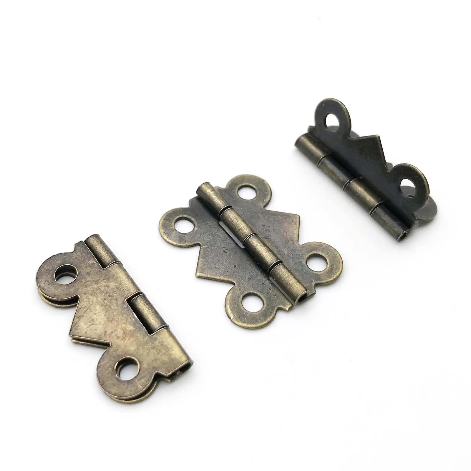 Brass Butterfly Hinges | 12pcs Decorative Jewelry Box Hardware | with Screws