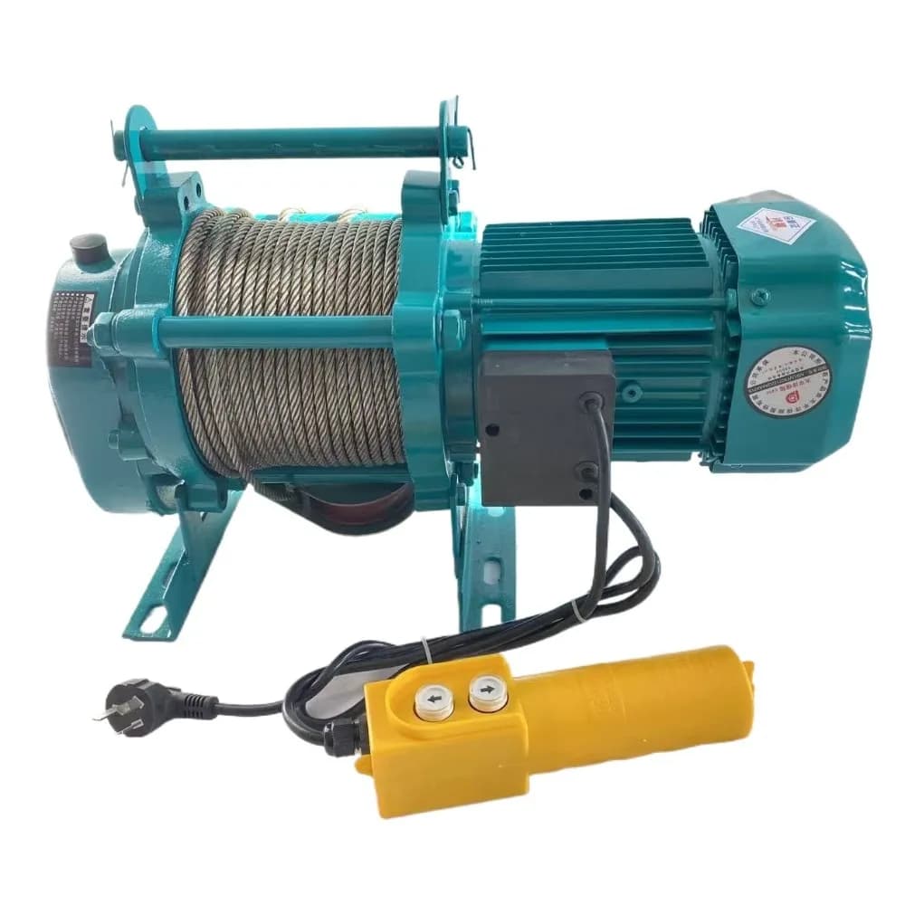 Multi-functional Electric Hoist Winch 220V Crane for Factory Warehouse Home Renovation Lifting Support 1/1.5/2T - Thumbnail 2