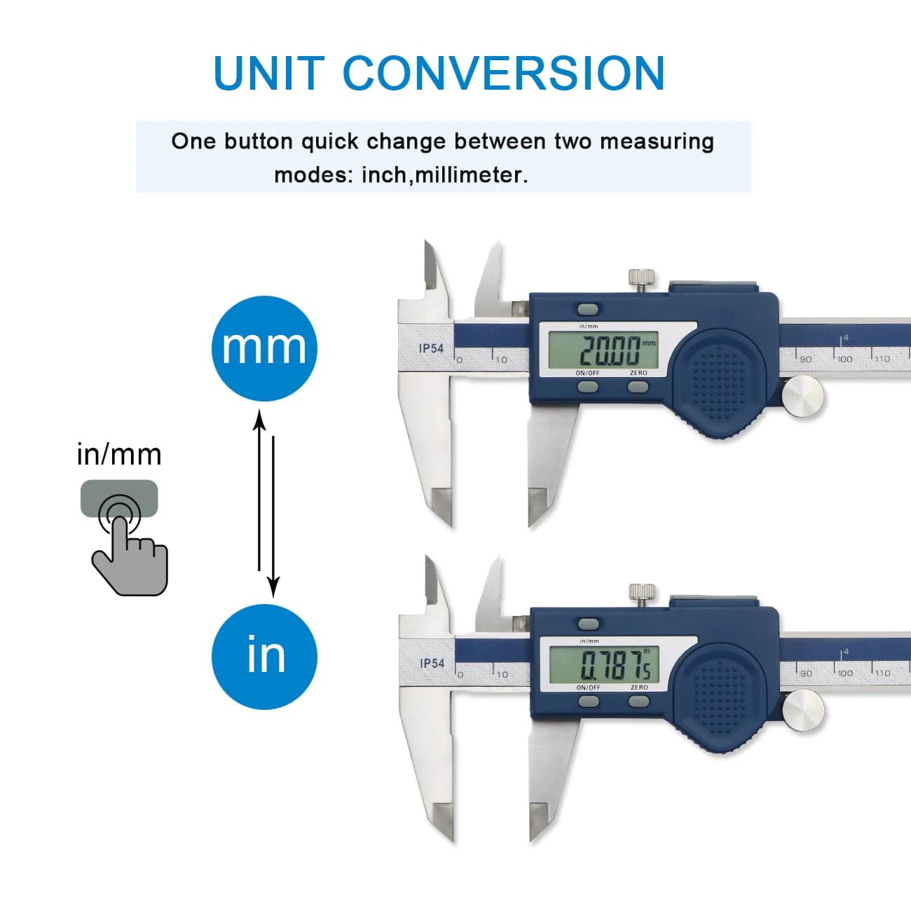 Digital Caliper | Stainless Steel 0-150mm | Electronic Vernier Measuring Tool - Thumbnail 3