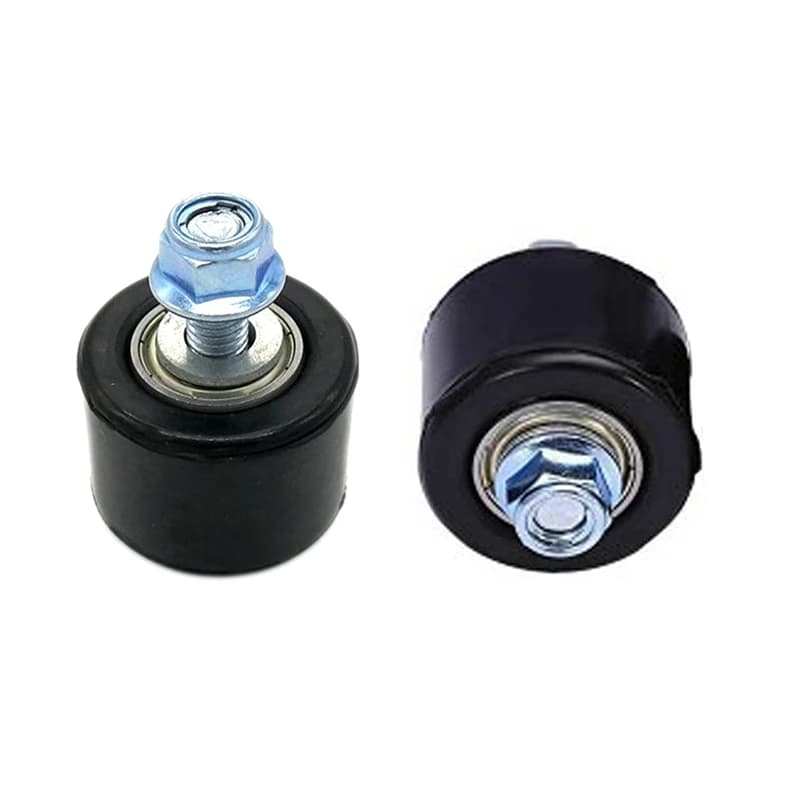 1pc Motorcycle Chain Tensioner Roller Guide 8mm Pulley Wheel Slider With Bolt Gasket For YFZ 350 Car Maintenance Accessories - Thumbnail 2