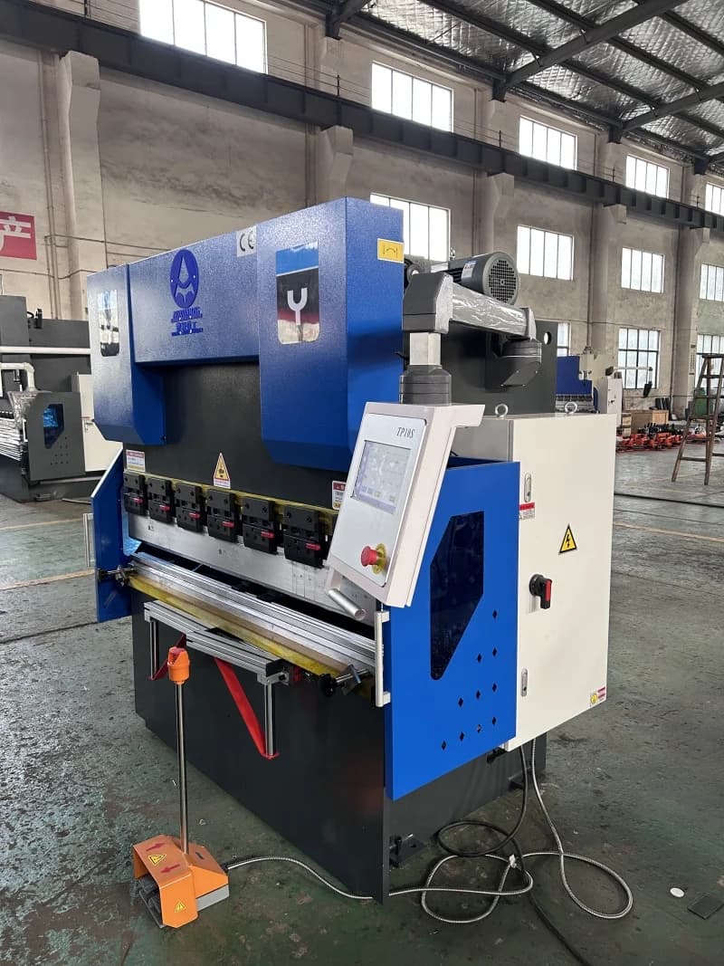 30-Ton Hydraulic Press Brake | Compact Metal Bending Machine | TP10S Control System - Thumbnail 2