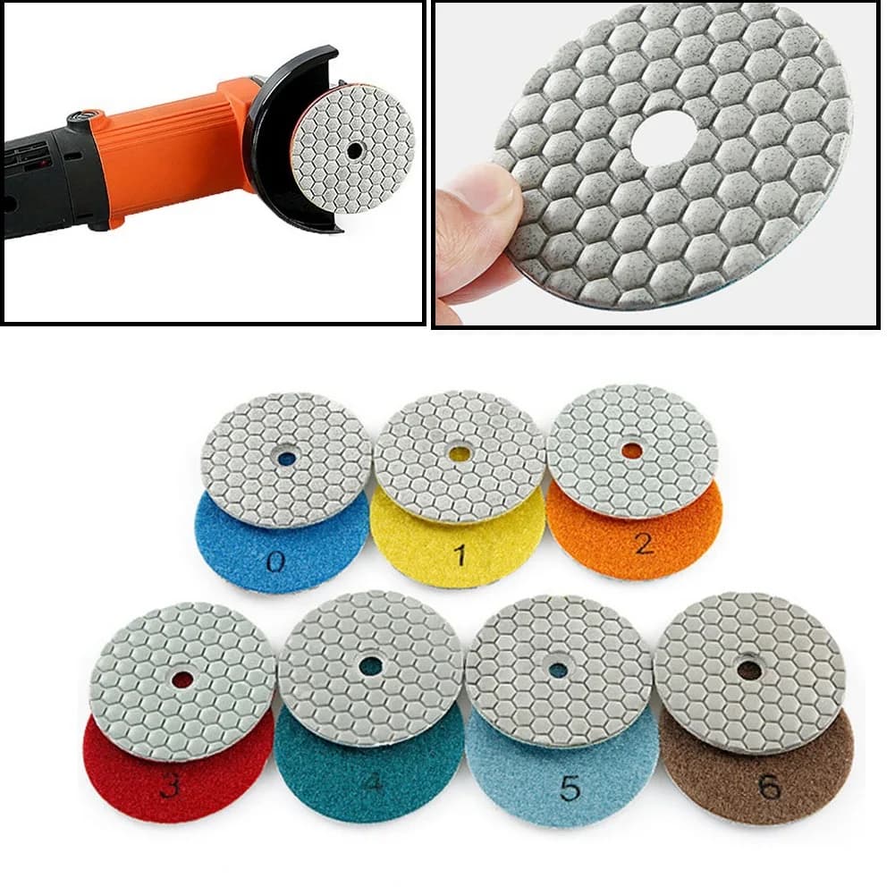 3-Inch Diamond Polishing Pad | Flexible Resin Disc for Marble, Granite & Quartzite - Thumbnail 2