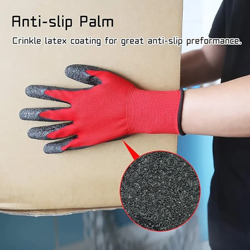 Anti-Slip Work Gloves | High Grip & Wear-Resistant | Industrial Labor Protection - Thumbnail 6